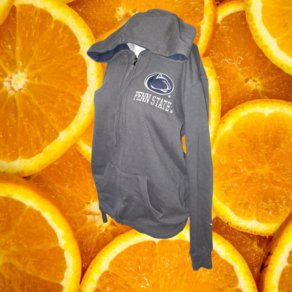Stadium Athletics Penn State Gray Full Zip Hoodie Sweatshirt‎ Size Large